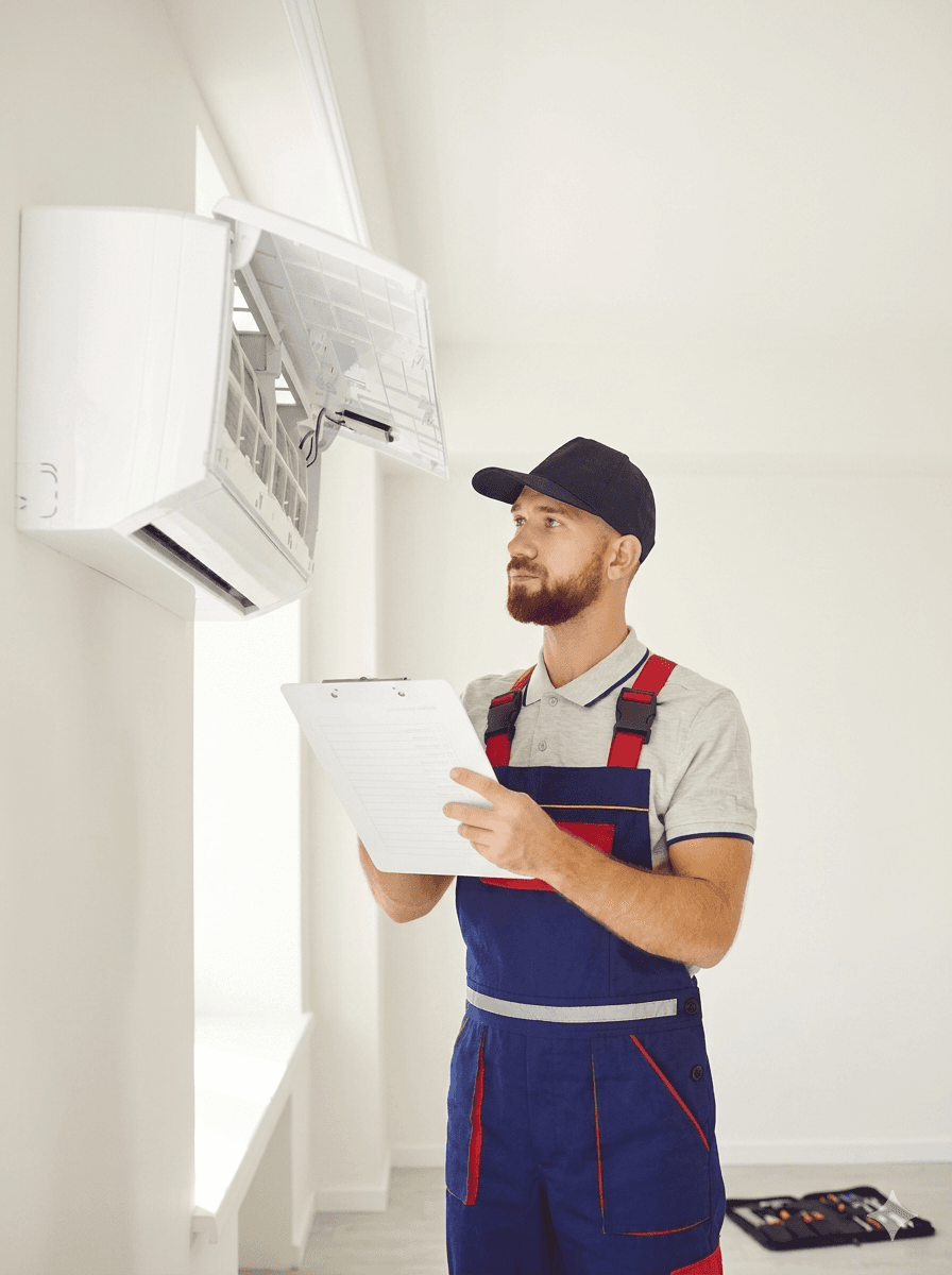 AC repair and service technician